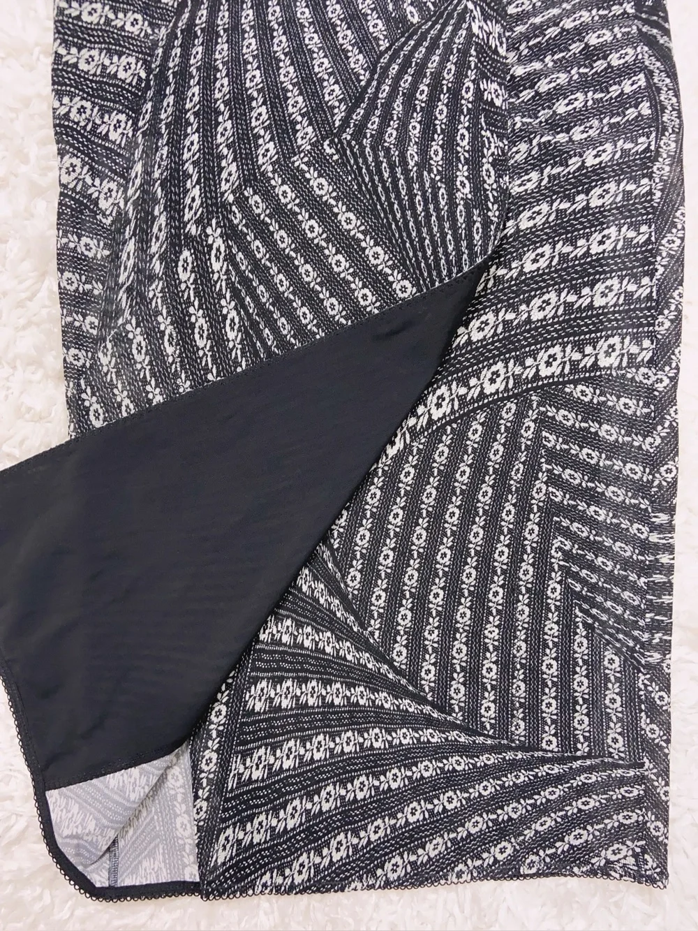 NWT $2330 Tory Burch Printed Mesh Skirt